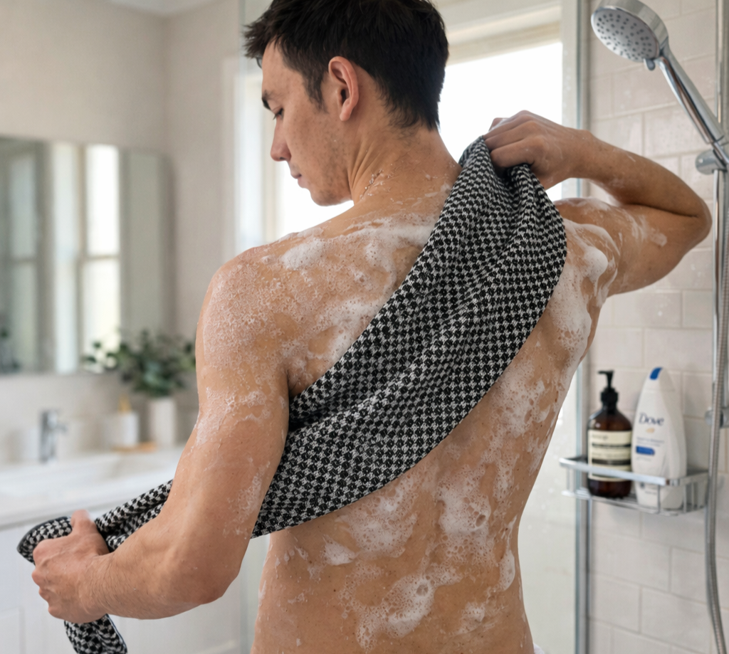 Serviette de douche exfoliante Kelora