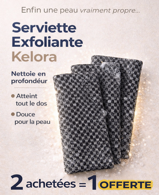 Serviette de douche exfoliante Kelora